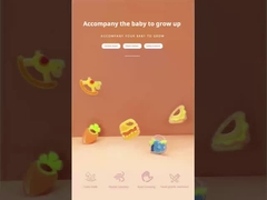 Cá nhân hóa trẻ sơ sinh silicone Fruit Teether Sandwich Không có BPA