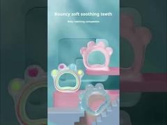 Flexible Bear Paw Cow Silicone Baby Teether Đồ chơi kích thước là 8x9 cm Đối với trẻ sơ sinh và trọng lượng là 35 gram